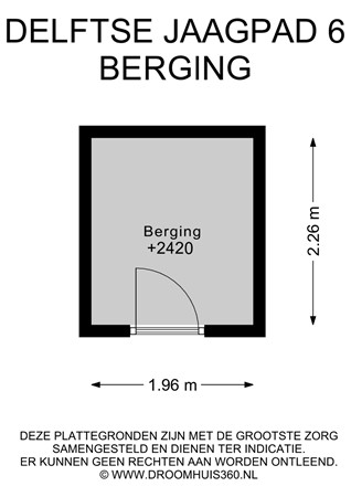 Floorplan - Delftse Jaagpad 6, 2324 AA Leiden